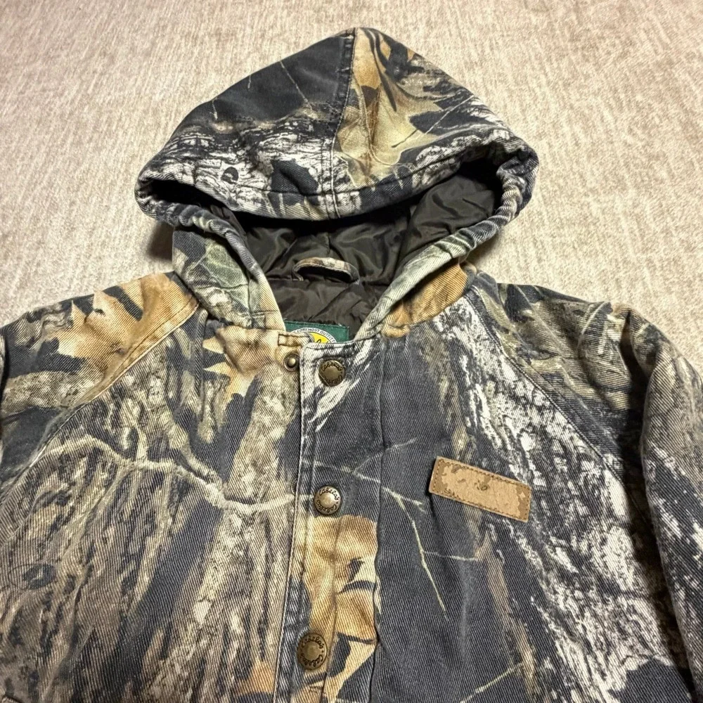 Cabela's‎ For Kids Mossy Oak Camo Hooded Jacket Coat Youth Small 6/6X